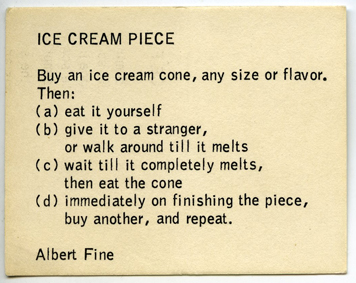 Albert M. Fine, Ice Cream Piece, o. J.,
                  SAMMLUNG/ARCHIV ANDERSCH im Museum Abteiberg
                  Mnchengladbach Foto: Archiv Museum Abteiberg